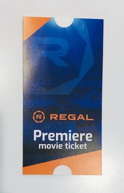 Use regal premiere movie ticket online on sale